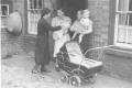 Health Visitor and young family, 1930s.